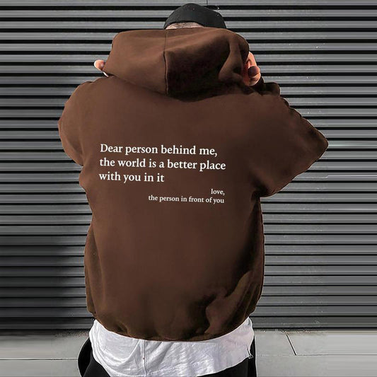 "THE WORLD IS BETTER WITH YOU" UNISEX SWEATER