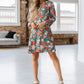 Floral Print Shirt Dress