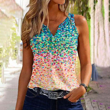 Gradient Polka Dot Tank Top