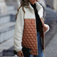 Patchwork Warm Plush Coat