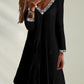 Long Sleeved V-Neckline Dress