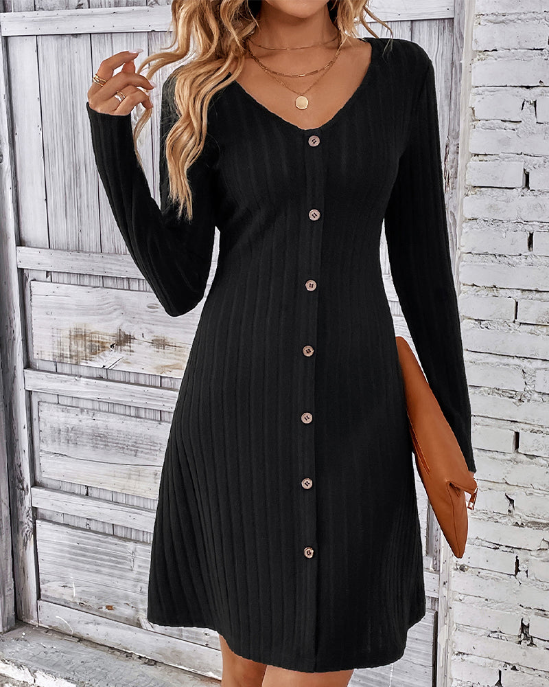 Black long sleeve dress