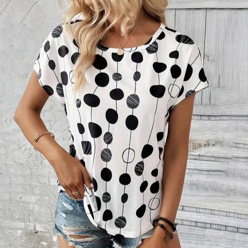 Polka Dot Casual T-Shirt