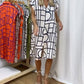 Women's printed casual dress