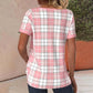 Casual Plaid Blouse