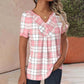 Casual Plaid Blouse