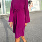 Bow Knot Round Neck Dress