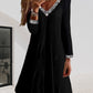 Long Sleeved V-Neckline Dress