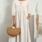 Cotton and linen dress