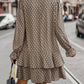 Print Long Sleeve Dress