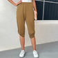 Casual Elastic Waist Trousers