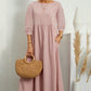 Cotton and linen dress