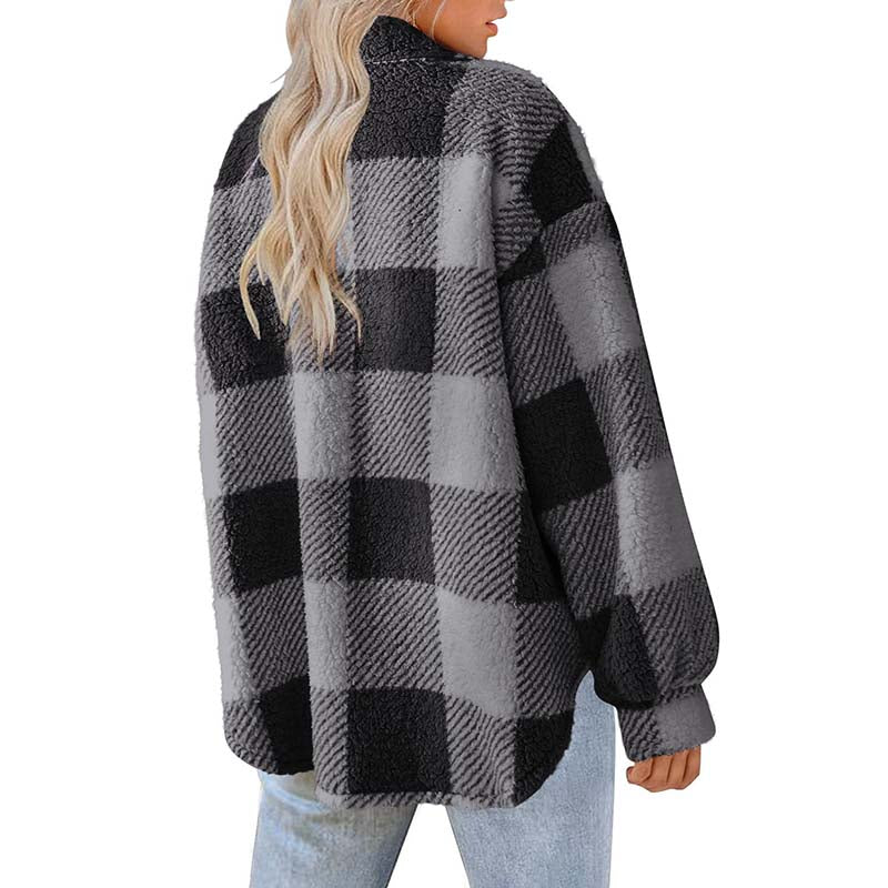 Casual Warm Plaid Coat