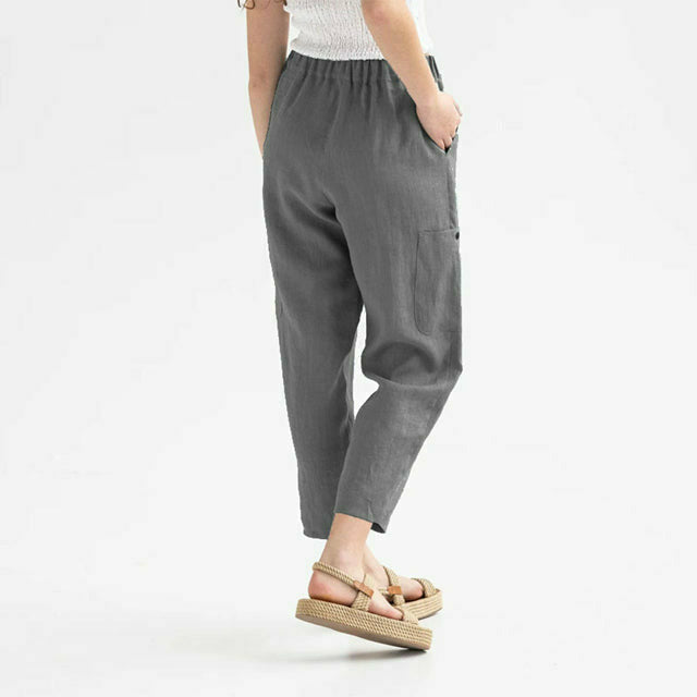 Solid Color Casual Pants