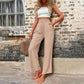 Solid Colour Casual Trousers