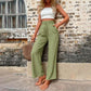 Solid Colour Casual Trousers