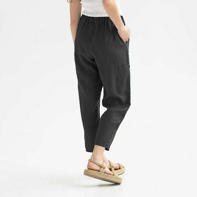 Solid Color Casual Pants