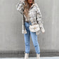 Casual Plaid Hooded Coat