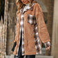 Warm Plaid Plush Coat