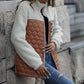 Patchwork Warm Plush Coat