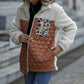 Patchwork Warm Plush Coat