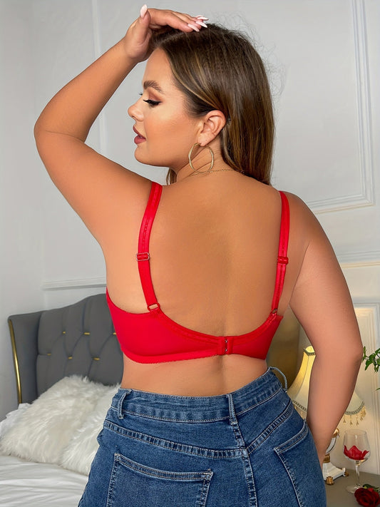 Camille | Comfort bra with lace edge Plus Size