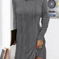 Hooded Cable Textured Dress